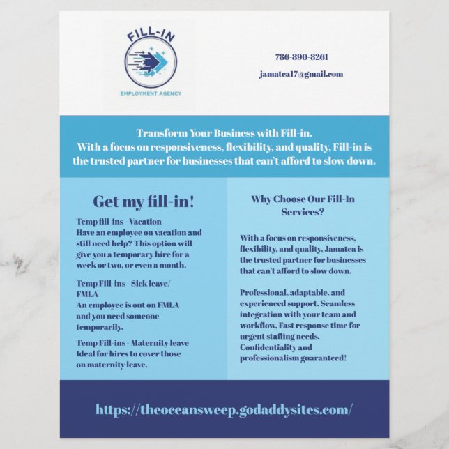 Flyer sample (Front)