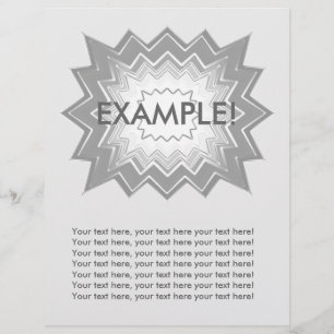 Flyer Template: Attention Getter: Gray Explosion!