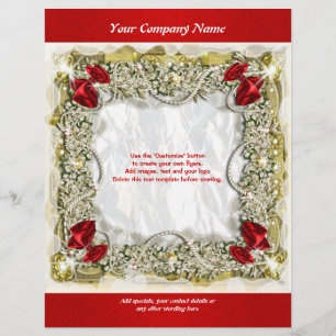 Flyer template Christmas promotions marketing