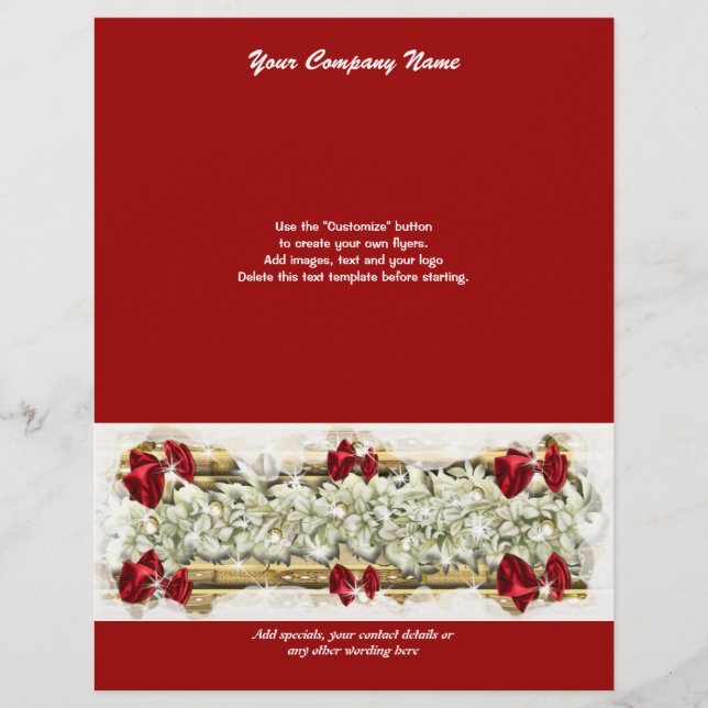 Flyer template Christmas promotions marketing (Front)