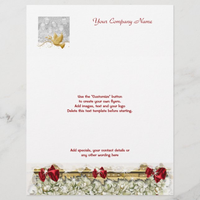 Flyer template Christmas promotions marketing (Front)