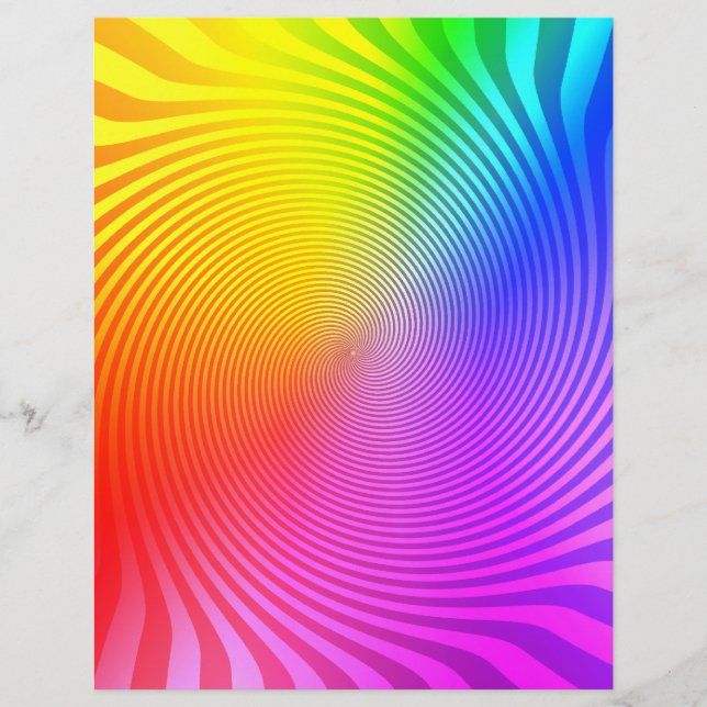 Flyer Template: Colourful Spiral Design (Front)