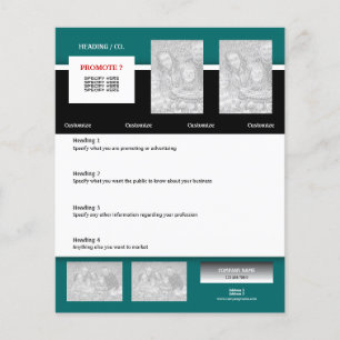 Flyer template - create your own 4.5"x5.6"