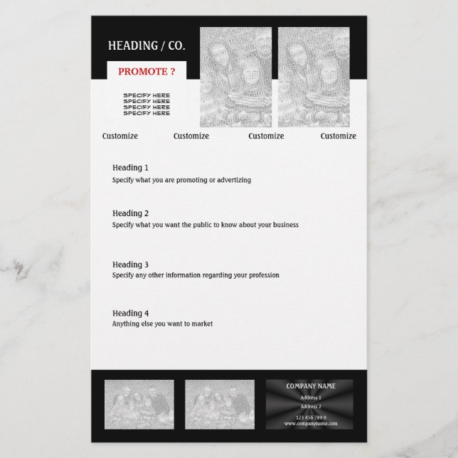 Flyer template - create your own 5.5"x8.5" (Front)