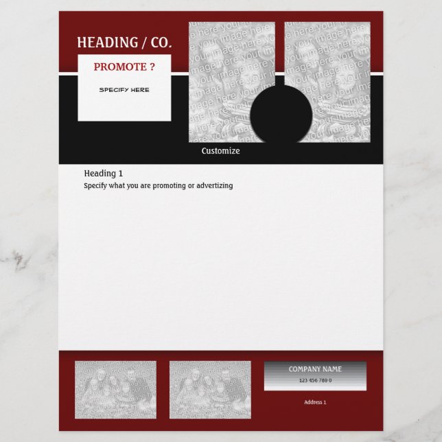Flyer template - create your own 8.5"x11" (Front)