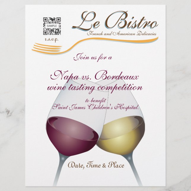 Flyer Template Fine Dining French (Front)