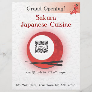 Flyer Template Japanese Restaurant