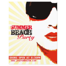 flyer to summer beach party