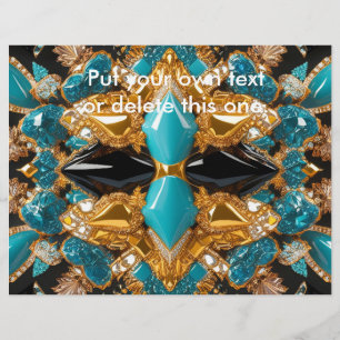 Flyer with Bahamas Colours Design