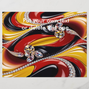 Flyer with Belgian Colors Design