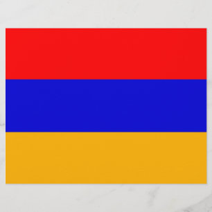 Flyer with Flag of Armenia