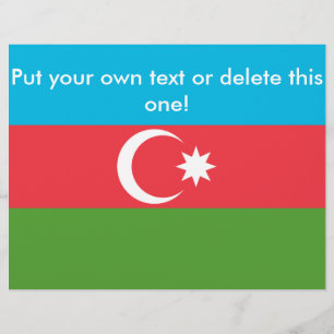 Flyer with Flag of Azerbaijan
