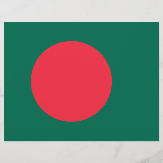 Flyer with Flag of Bangladesh (Front)