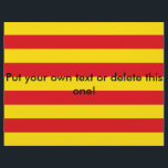 Flyer with Flag of Catalonia<br><div class="desc">Celebrate Catalonia’s vibrant identity with this powerful flyer design featuring the Flag of Catalonia! Perfect for cultural events, independence day celebrations, rallies, or community announcements, this patriotic flyer displays the bold red and yellow stripes of the iconic Senyera with striking clarity. The layout is designed to draw attention while leaving...</div>