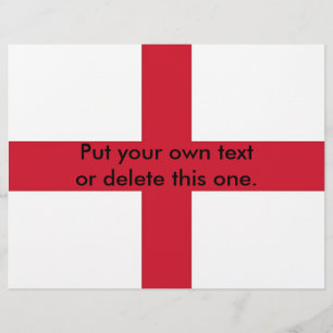 Flyer with Flag of England