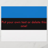 Flyer with Flag of Estonia