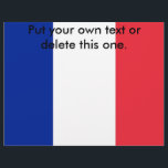 Flyer with Flag of France<br><div class="desc">Flyer with Flag of France. This product its customizable.</div>