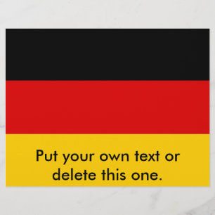 Flyer with Flag of  Germany