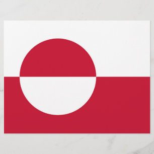 Flyer with Flag of Greenland