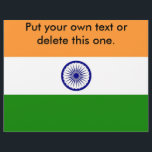 Flyer with Flag of India<br><div class="desc">Capture attention with our striking flyer featuring the flag of India! This vibrant flyer is perfect for promoting events, services, or special offers while celebrating your connection to Indian culture. The bold colours of the Indian flag are prominently displayed, making this flyer a unique and meaningful choice for various occasions....</div>