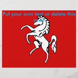 Flyer with Flag of Kent, England