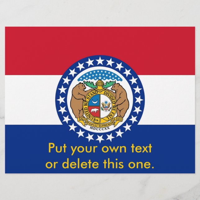 Flyer with Flag of Missouri, U.S.A. (Front)