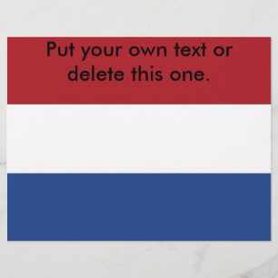 Flyer with Flag of Netherlands