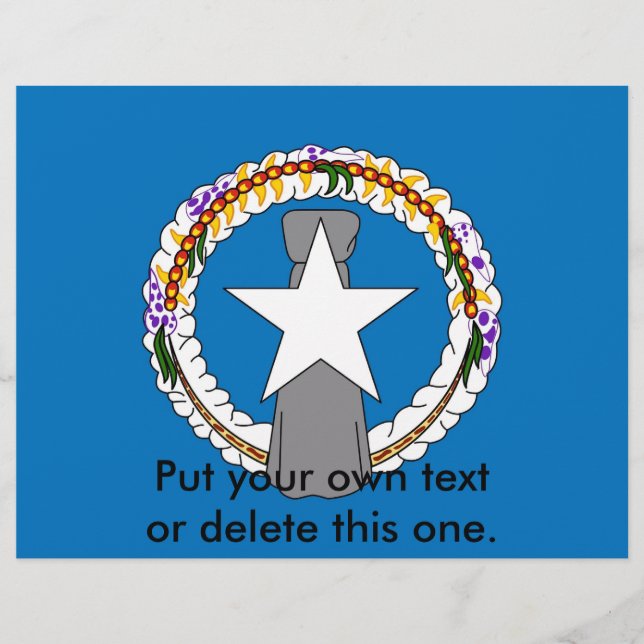 Flyer with Flag of Northern Mariana Islands (Front)