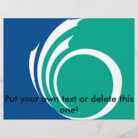 Flyer with Flag of Ottawa, Canada