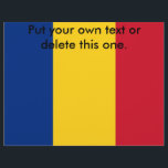 Flyer with Flag of Romania<br><div class="desc">Promote your message effectively with our exclusive flyer featuring the flag of Romania! Crafted with meticulous attention to detail, this flyer is more than just a promotional tool; it’s a celebration of Romania’s heritage and cultural pride. The vibrant design prominently displays the iconic Romanian flag, making this flyer a unique...</div>