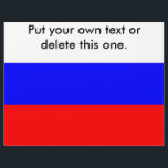 Flyer with Flag of Russia<br><div class="desc">Flyer with Flag of Russia. This product its customizable.</div>
