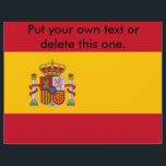Flyer with Flag of Spain<br><div class="desc">Promote your message effectively with our eye-catching flyer featuring the flag of Spain! This vibrant flyer is designed to grab attention while celebrating Spanish culture. The bold colours of the Spanish flag create a striking visual backdrop, making it perfect for advertising events, promotions, or information relevant to the Spanish community....</div>