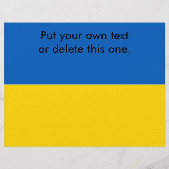 Flyer with Flag of Ukraine (Front)