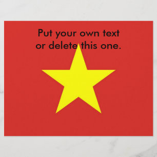Flyer with Flag of Vietnam