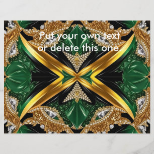 Flyer with Jamaican Colours Design