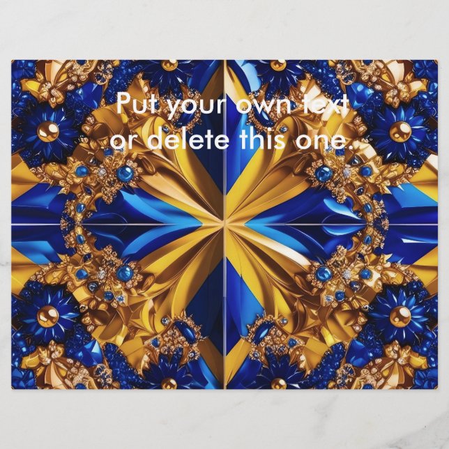 Flyer with Sweden Colours Design (Front)