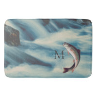Flyfishing Trout Fisherman Blue River Monogram