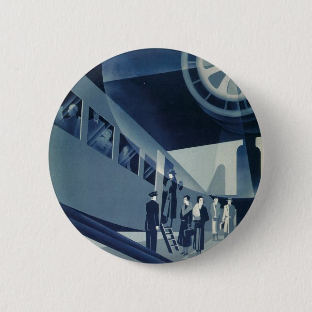 Flyg Med A-B Aerotransport 2 Inch Round Button (Front)