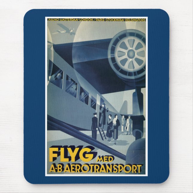 Flyg Med A-B Aerotransport Mouse Pad (Front)