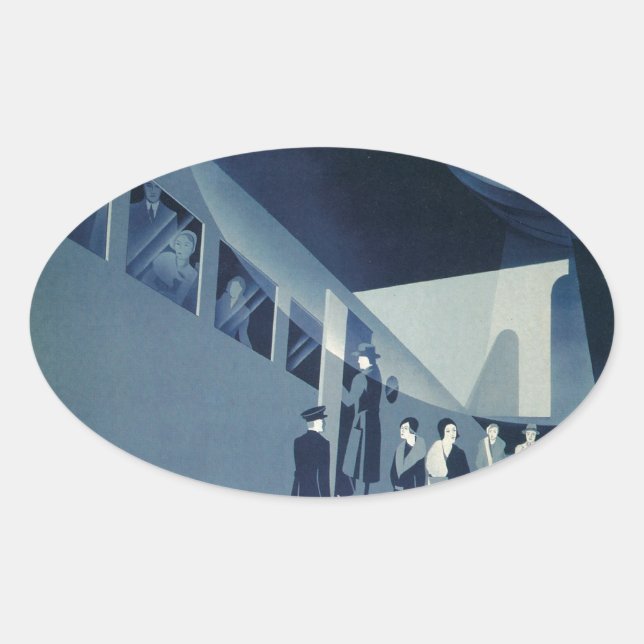 Flyg Med A-B Aerotransport Oval Sticker (Front)