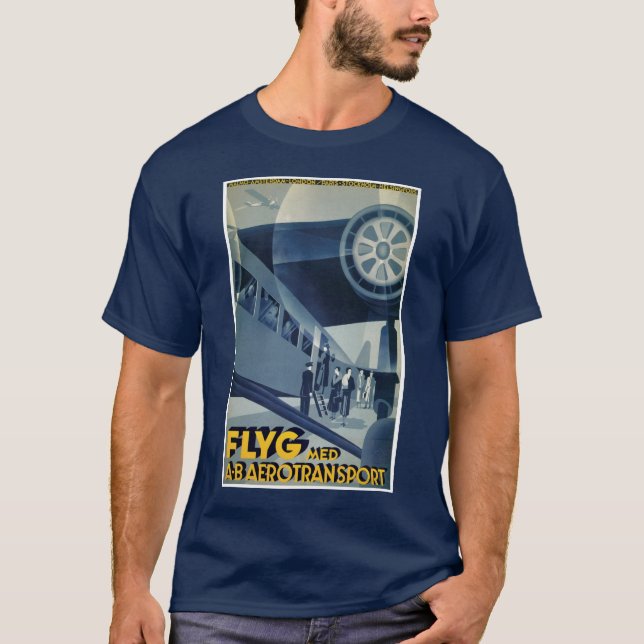 Flyg Med A-B Aerotransport T-Shirt (Front)