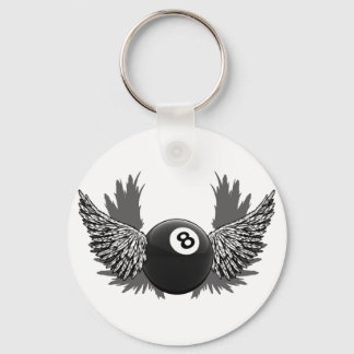 Flying 8Ball Keychain