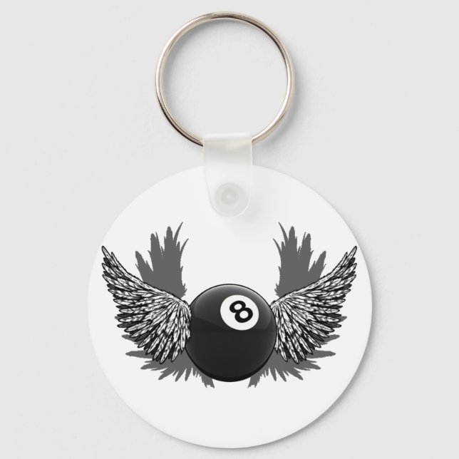 Flying 8Ball Keychain (Front)
