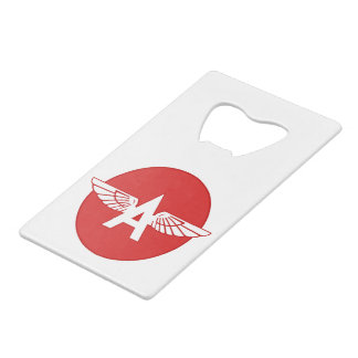 Flying A Gasoline Red Circle Flat version Wallet Bottle Opener