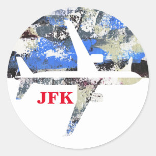 Flying Abstract by Michael Moffa Classic Round Sticker