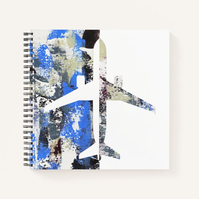 Flying Abstract by Michael Moffa Notebook (Front)