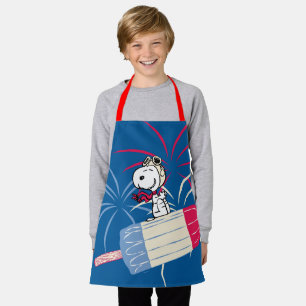 Flying Ace Snoopy on Ice Pop Apron