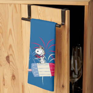 Flying Ace Snoopy on Ice Pop Kitchen Towel