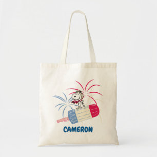 Flying Ace Snoopy on Ice Pop Tote Bag
