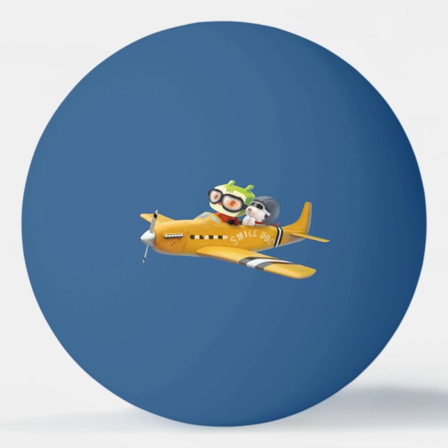 Flying Adventure with Dog Ping Pong Ball (Front)
